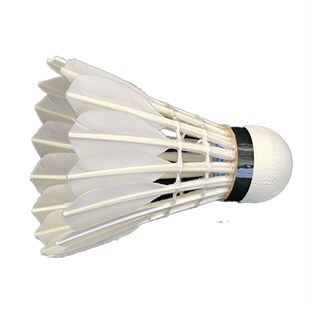 12只装鸿鹄特制一号鹅毛羽毛球耐打稳定手感好比赛专用