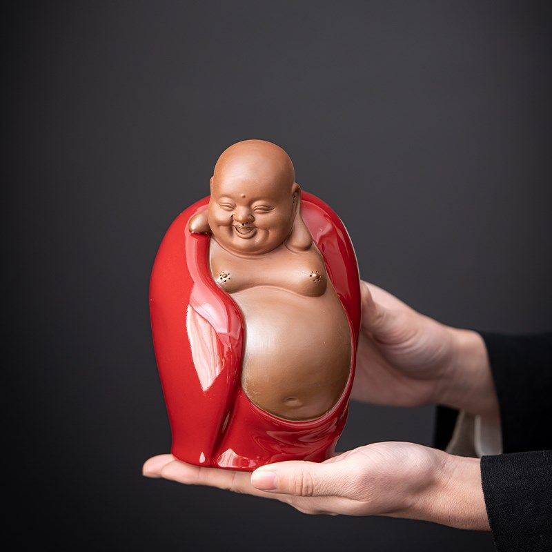 中式紫砂陶瓷招财摆件茶宠创意茶室茶几桌面装饰,家居饰品,装饰摆件,淘宝优惠券,粉丝福利购,淘宝优惠卷