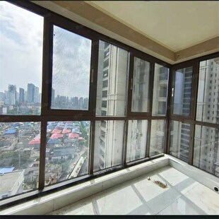 断桥合铝金钢户一体封阳台门窗玻璃阳光房窗砂可变阳台隔音门窗户