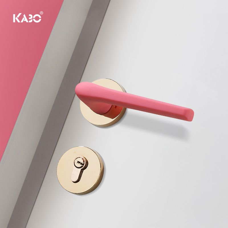 ABO硅胶室内门锁防撞儿童房彩色橡胶门锁卧室家用房门锁