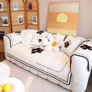 敏顺暮云山茶四季通用奶油风沙发垫ns风防滑韩系沙发垫子盖布套