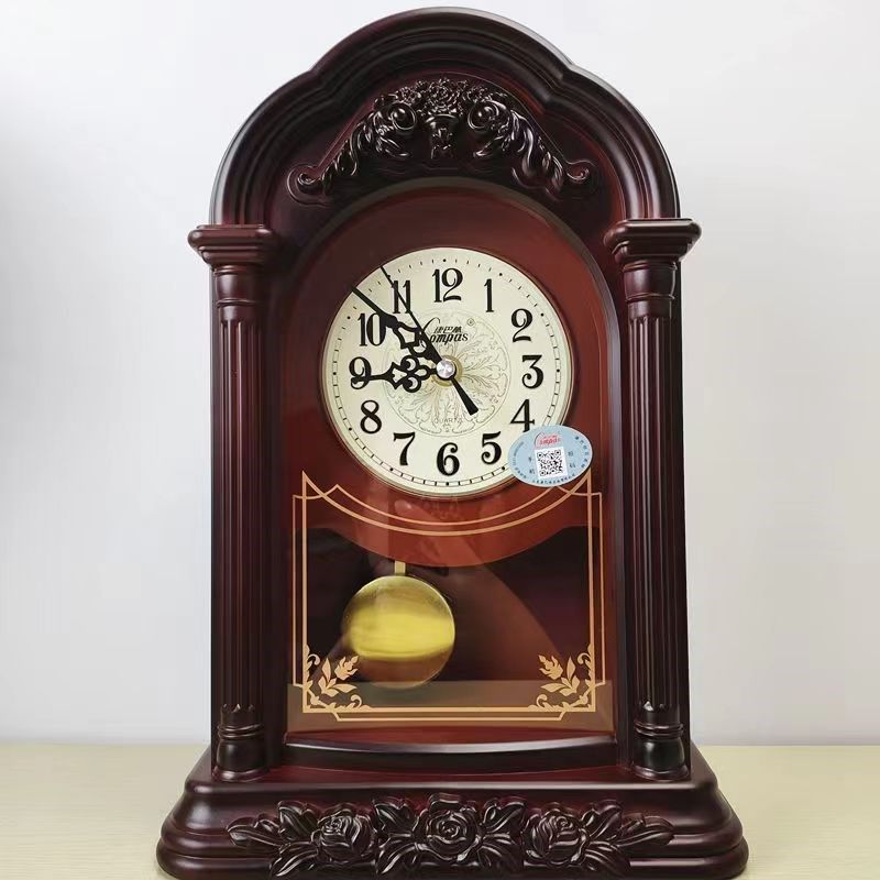 丝欧式复古座钟客厅创意时钟台式卧室静音摆件时尚大号台钟,家居饰品,座钟,淘宝优惠券,粉丝福利购,淘宝优惠卷