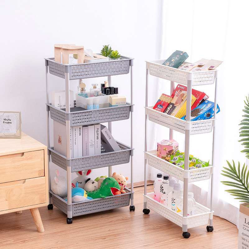 小推车落地厨房浴室移动零食卫生间多层卧室窄缝收纳储物,收纳整理,整理架/置物架/收纳架,淘宝优惠券,粉丝福利购,淘宝优惠卷