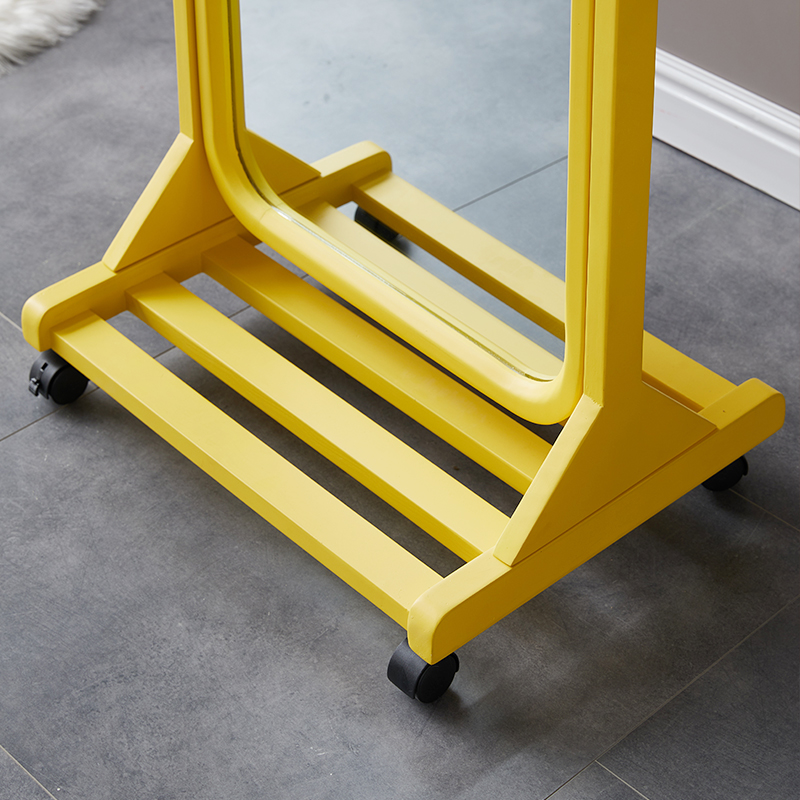 全实木穿衣镜立式家用全身镜子木质支架落地镜风格卧室试衣镜