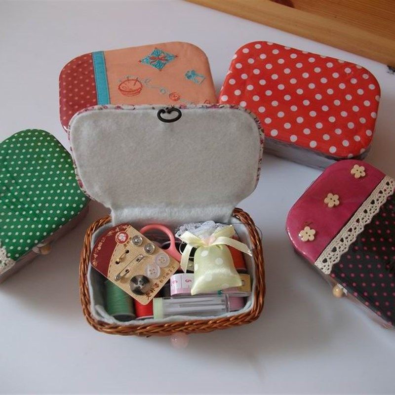 老外婆针线盒套装 针线针线  收纳盒   布艺收纳盒,居家布艺,线盒,淘宝优惠券,粉丝福利购,淘宝优惠卷