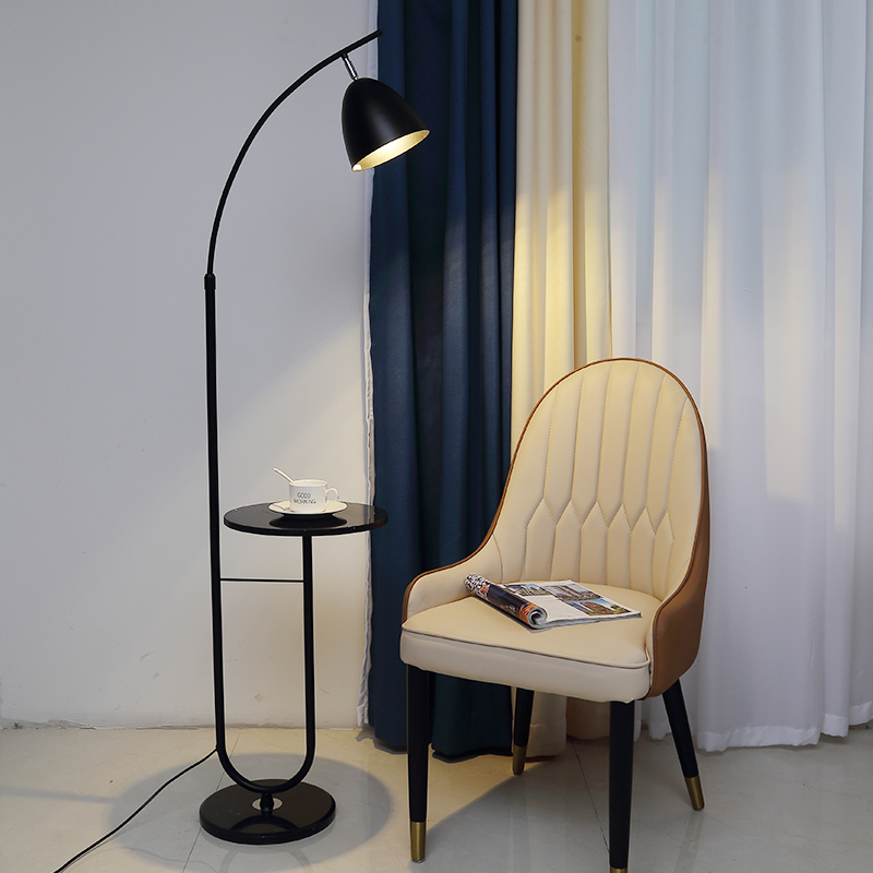 网红客厅沙发落地灯卧室床头灯极简轻奢带茶几一体
