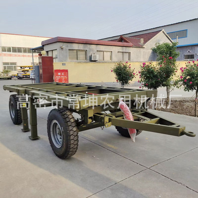 常坤拖车制定3吨设备底盘 便携式消防用框架拖车 集装箱框架拖车