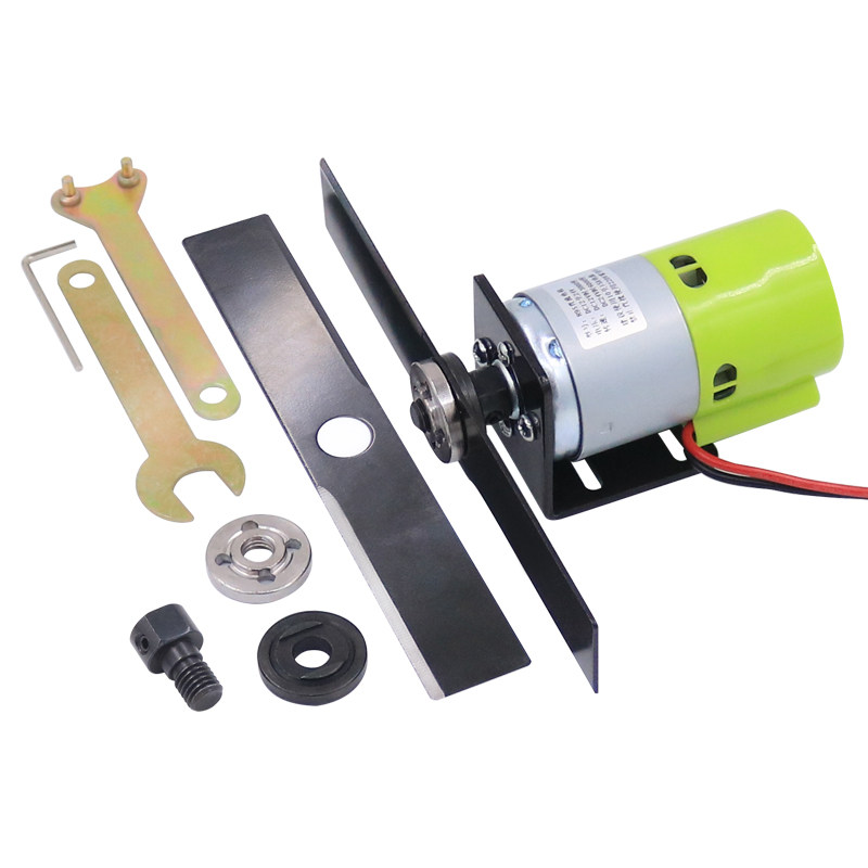 795割草机一字刀片锰钢套装配件园林895割草修枝套件12V电机锯片