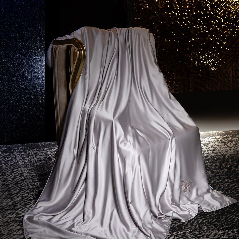 欣恋高端100%双宫茧桑蚕丝夏凉被单人双人空调被芯水洗被子夏被