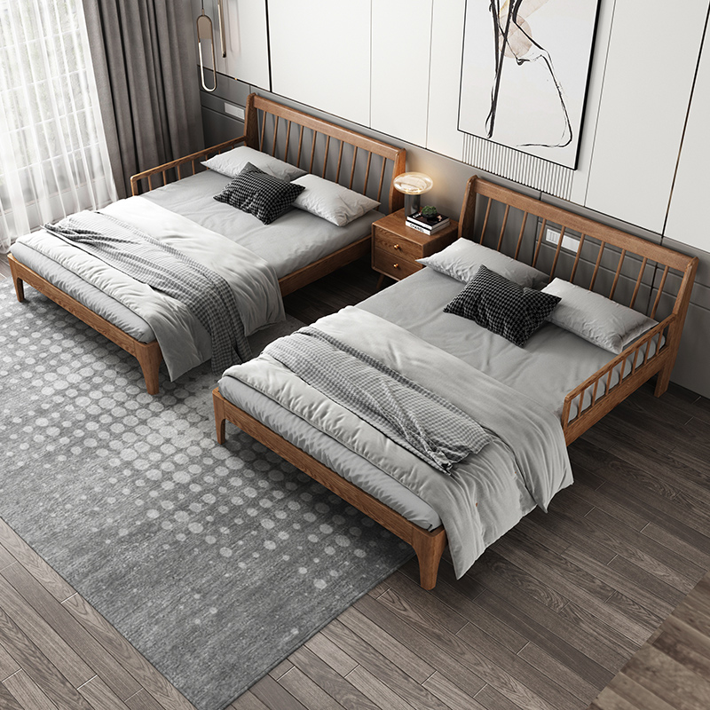 二胎家庭床亲子米.米加宽民宿专用床酒店标间双床客栈床拼接床