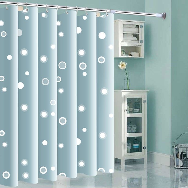 浴室浴帘加厚防水防霉浴室隔断帘卫生间浴帘套装伸缩杆,家庭/个人清洁工具,浴帘,淘宝优惠券,粉丝福利购,淘宝优惠卷