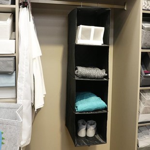 牛津布加厚层收纳挂袋硬挺密度板高承重立体收纳挂袋衣柜整理