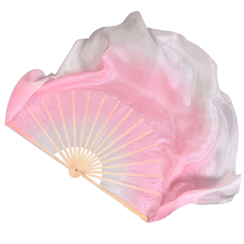 谁不说俺家乡好舞蹈扇子真丝藕粉渐层古典舞胶州秧歌广场舞跳舞扇