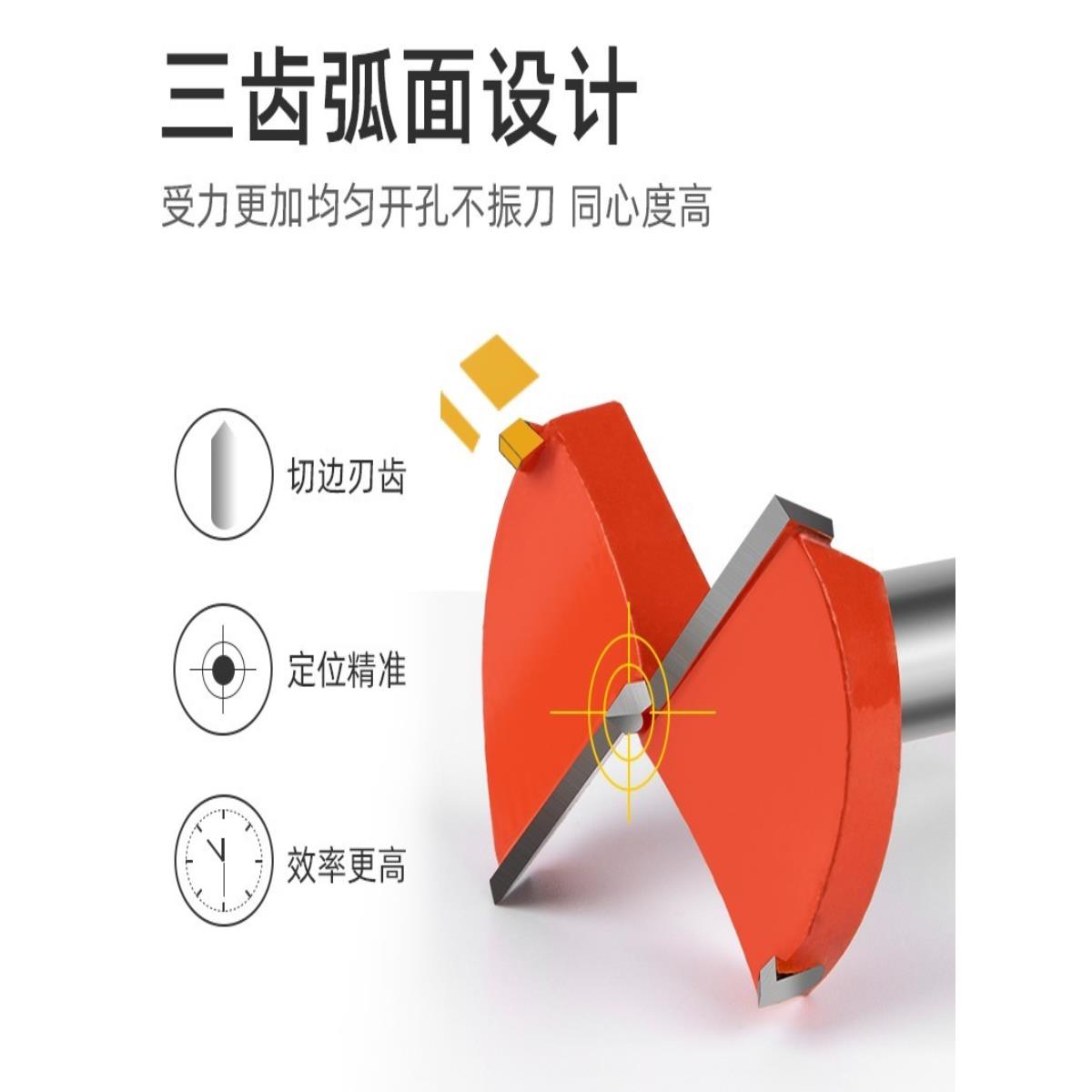 木头开孔器大小打磨实木打孔多功能公分圆形木工木材钻。