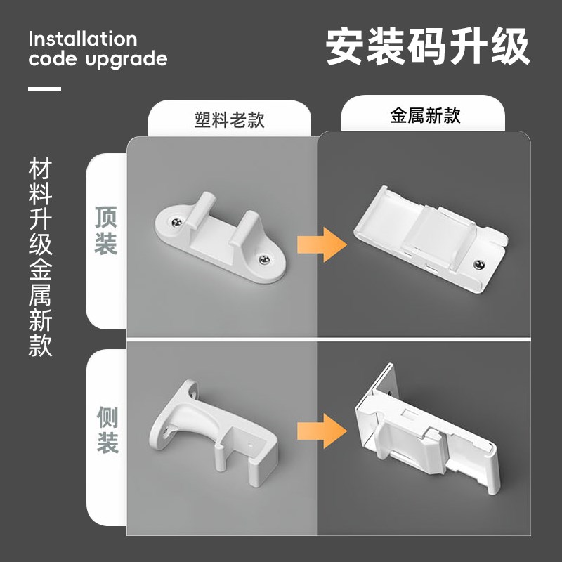 铝合金伸缩窗帘轨道顶装侧装滑轨直轨导轨静音滑道窗帘盒加厚杆子