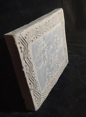 古砖仿古汉画像砖文化砖壁画工艺品壶承陶器砖雕古建墙砖拓片素材