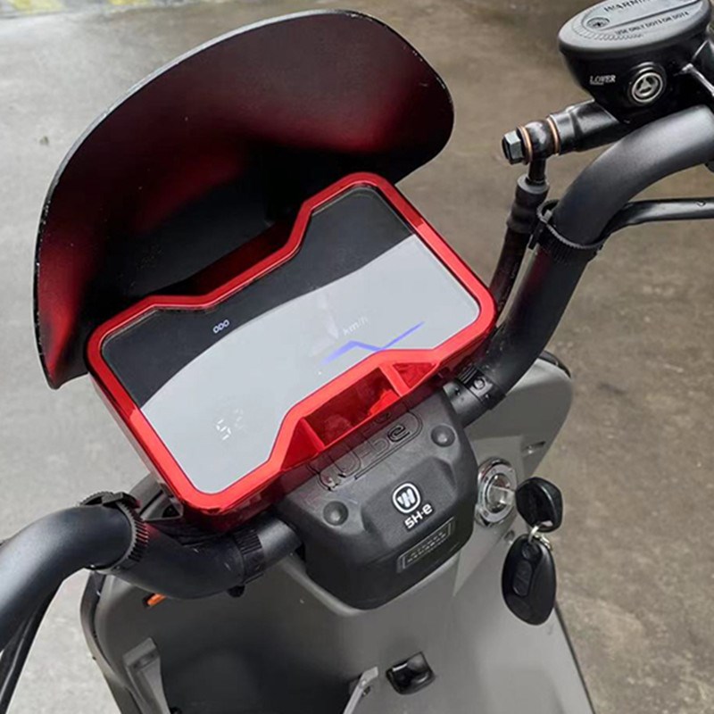 改装电动车U-be水转印仪表框防水罩仪表壳保护盖咪表罩配件彩色