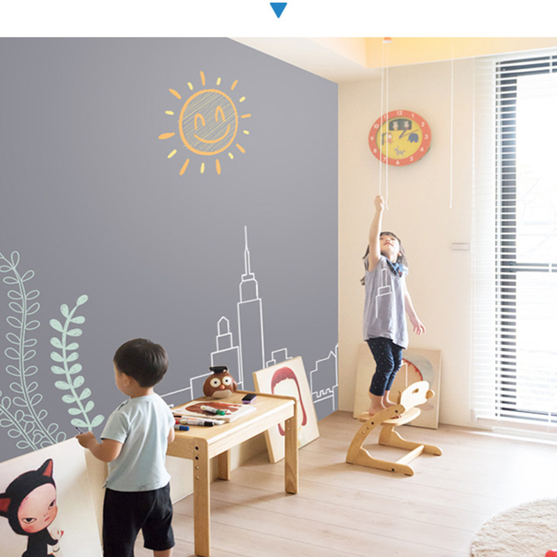 越泽 双层磁性黑板墙贴磁力吸附儿童涂鸦创意家用墙面装饰教学生