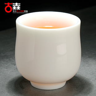 古垚德化白瓷茶杯陈清宜手工玉瓷品茗杯功夫茶具主人杯高雅杯
