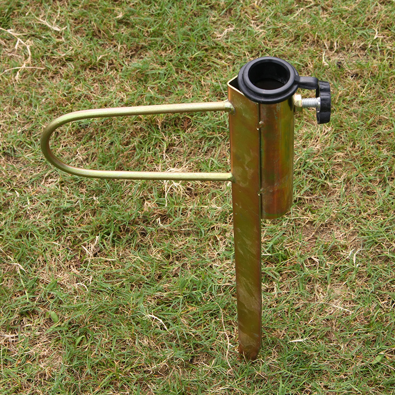 户外遮阳伞钓鱼伞地摊摆摊伞大型雨伞通用两脚地插伞叉伞底座防风