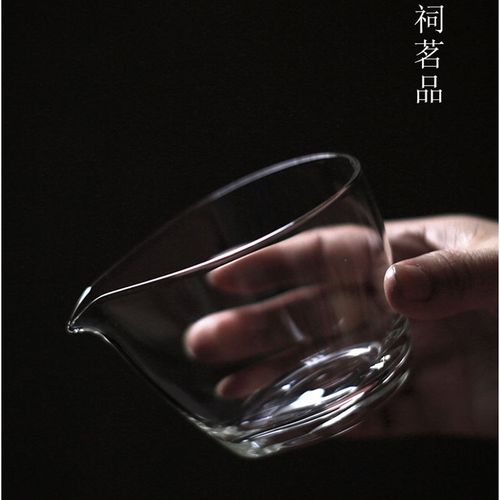 韩祠茗品归隐小水滴玻璃公道杯高透耐热分茶器日式简约茶海公杯