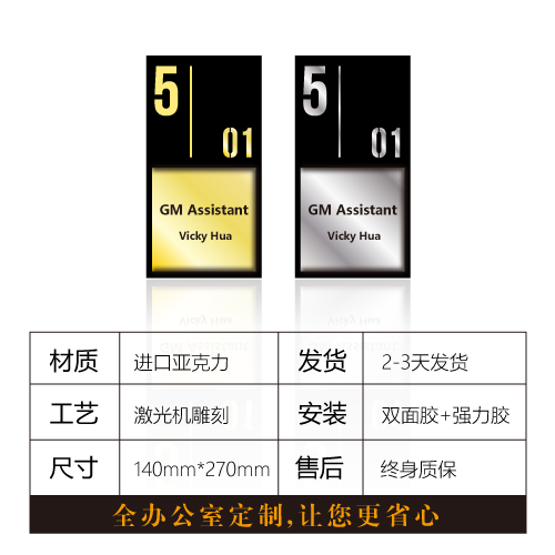 科室牌时尚科室门牌创意标牌办公室定做部门牌提示牌公司门牌