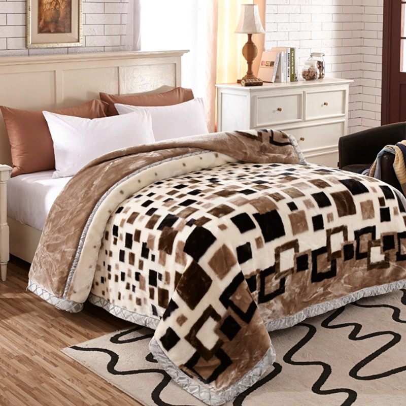 加厚双层婚庆盖毯秋冬季单双人学生宿舍毯子送礼毛毯,床上用品,休闲毯/毛毯/绒毯,淘宝优惠券,粉丝福利购,淘宝优惠卷