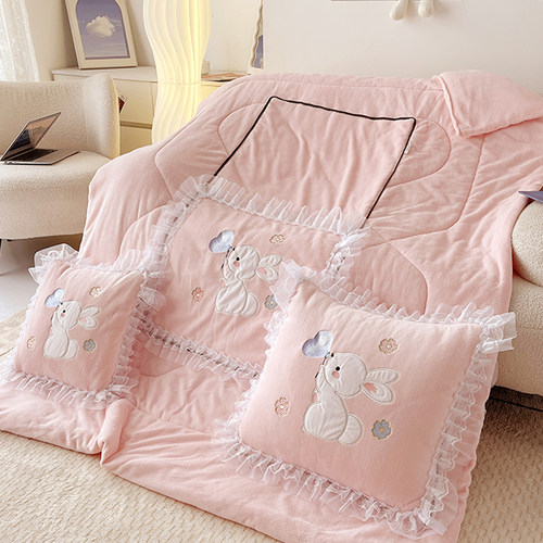 抱枕被子两用车用折厚加叠枕头二端冬天午休高合一毯子车载