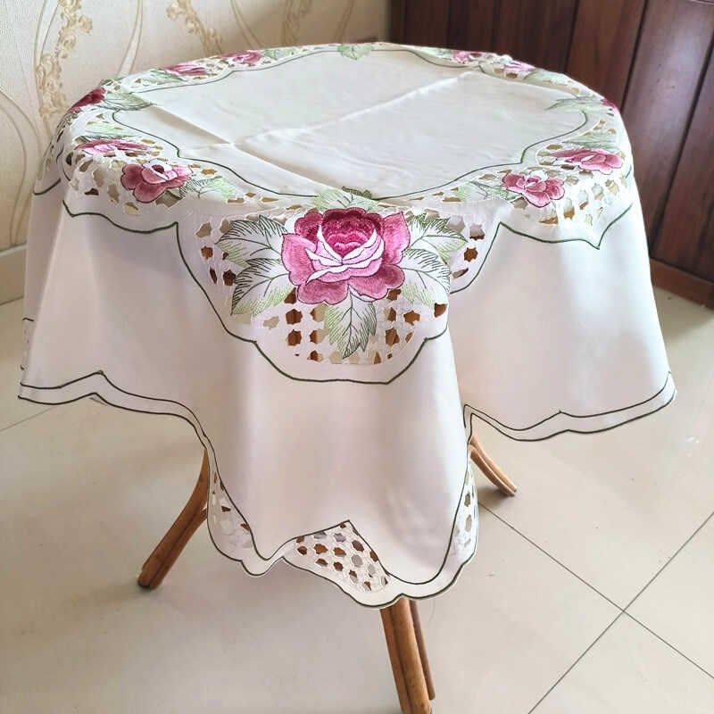 刺绣桌布餐垫椭圆蛋圆正方形欧式盖布艺蕾丝高端轻奢简约网红家用,居家布艺,桌布,淘宝优惠券,粉丝福利购,淘宝优惠卷
