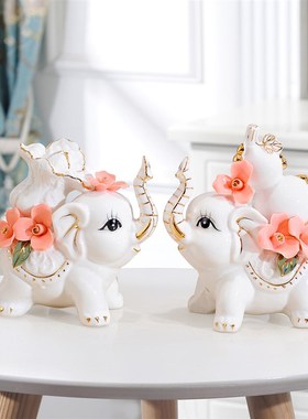 摆件客厅装饰品创意陶瓷结婚礼物房间礼品桌面