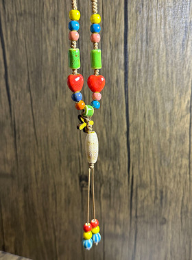 毛衣链秋冬高档大气高级轻奢小众不掉色精致百搭长款吊坠陶瓷项链