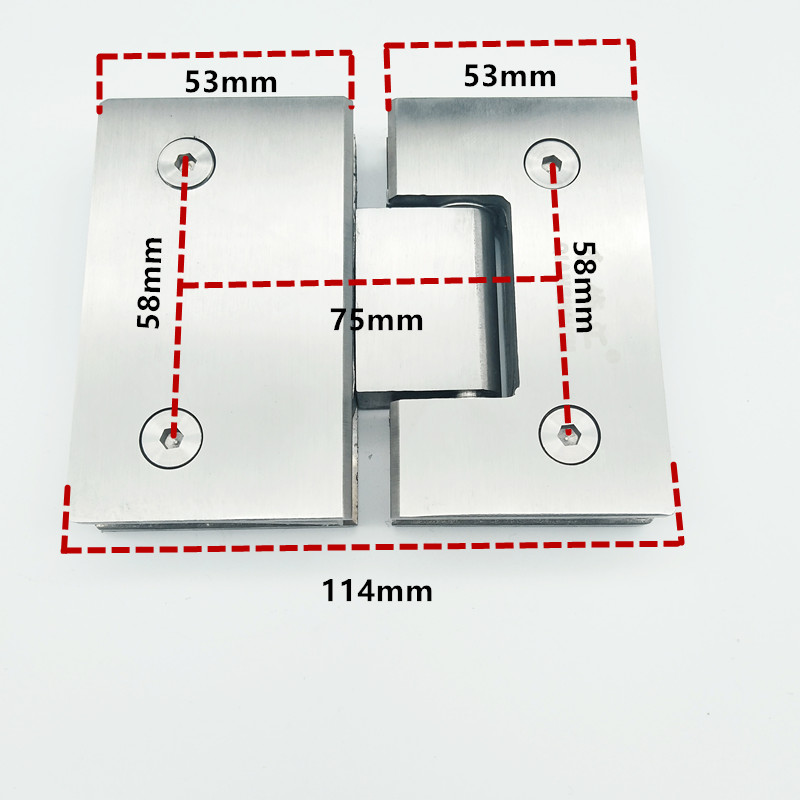 度房玻璃合页铰链浴室夹玻璃门合页铰无框门玻璃夹