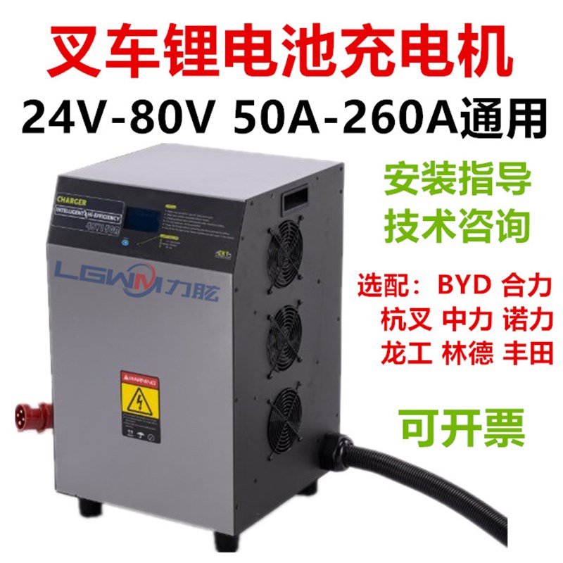 电动叉车充电器 合力杭叉BY中力VV7V0V叉车锂电充电机
