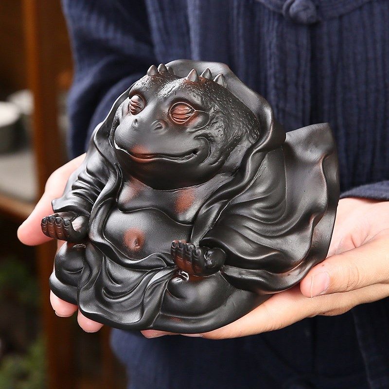 紫陶蟾仙桌面摆件家居装饰客厅玄关电视柜摆设茶宠茶玩,家居饰品,装饰摆件,淘宝优惠券,粉丝福利购,淘宝优惠卷