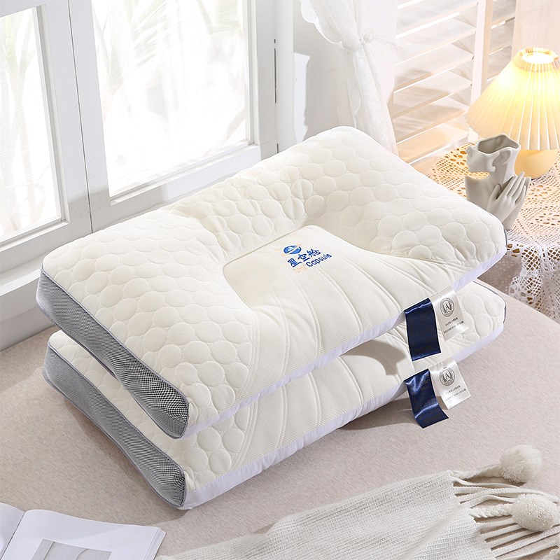 年秋冬款星空舱乳胶护颈枕头一对装酒店枕芯一只装