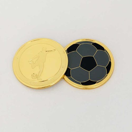 足球裁判员比赛训练装备挑边器选边币金属抛边币定做协会用品