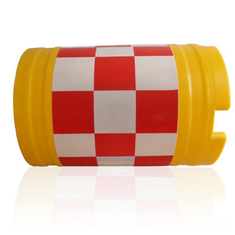 重庆滚塑水马防撞桶圆柱形高速路口道路交通注水反光警示墩塑料隔