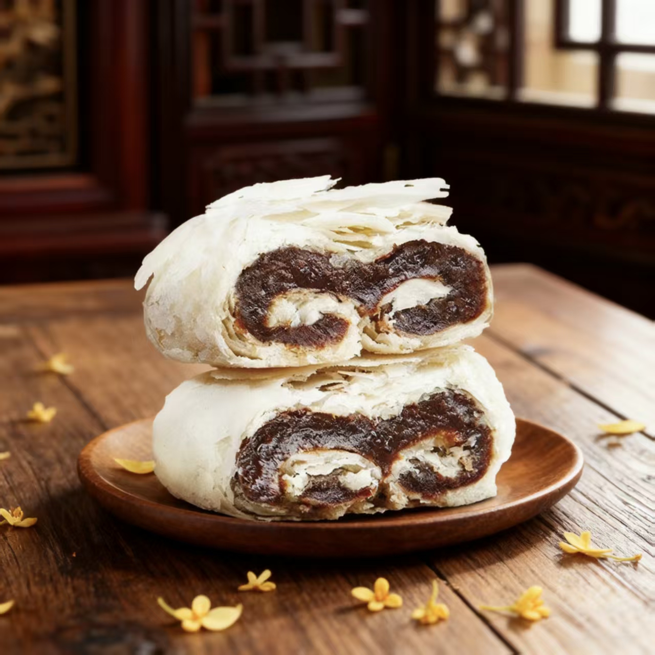 枣泥卷酥方糕点心酥皮中式糕点伴手礼天津传统特产休闲零食下午茶