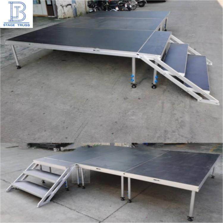 演出设备工厂直销铝合金快装舞台婚庆T台1.22X2.44活动舞台