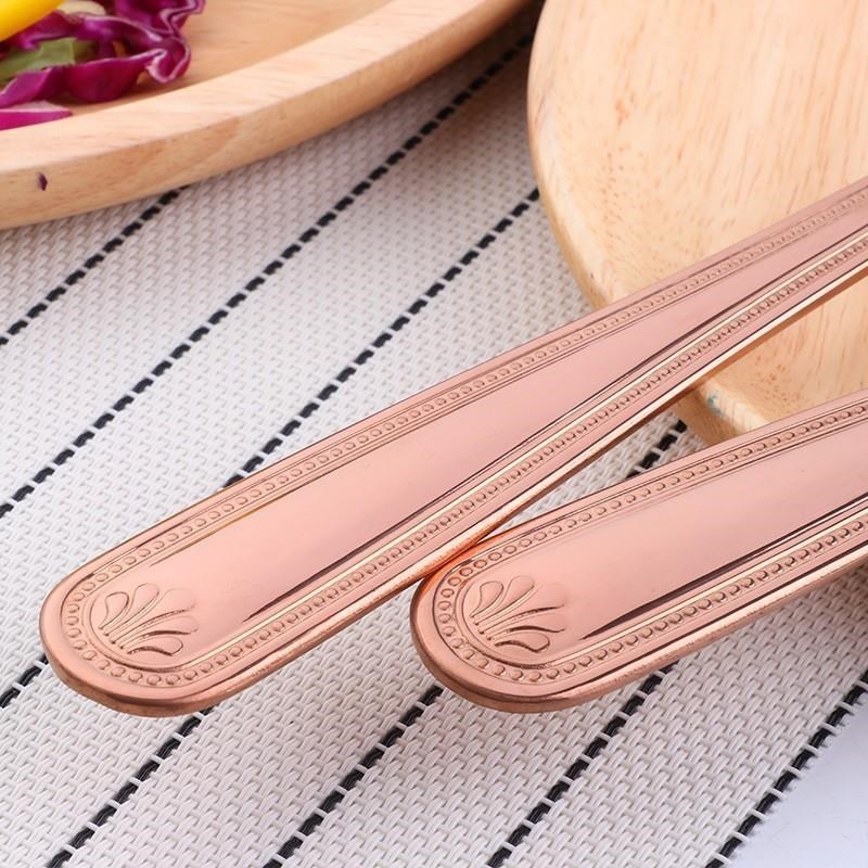 Big Salad Spoon Fork Set Stainless Steel Kitchen Food Server