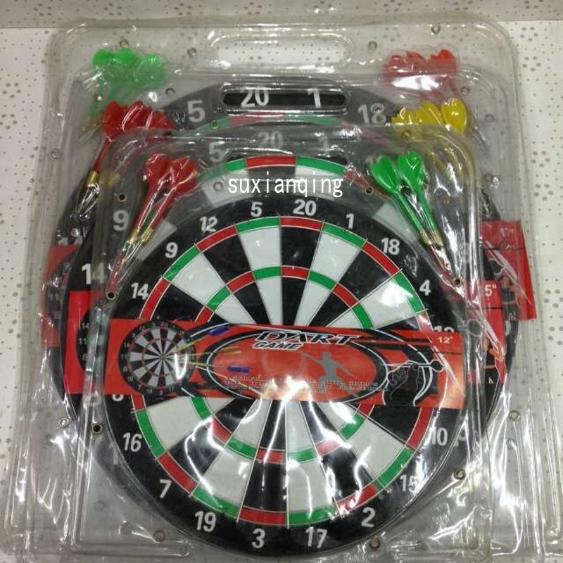 飞镖盘套装 12/15/17/寸双面儿童成人针式飞镖靶飞标盘套装