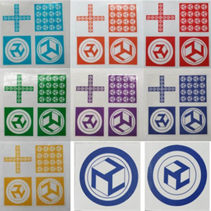 公母几何立方体个性DIY图案 贴纸 彩色贴 车贴 墙贴 手机贴A