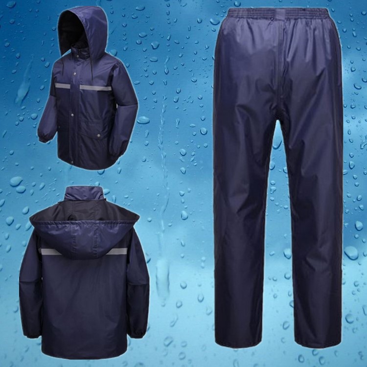 反光条雨衣雨裤套装电动车摩托车双层加厚雨披男女式成人分体雨衣