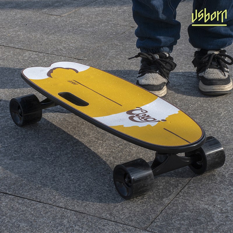 跨浪Usborn电动滑板柯基萌趣儿童学生初学者安全智能遥控四轮滑板