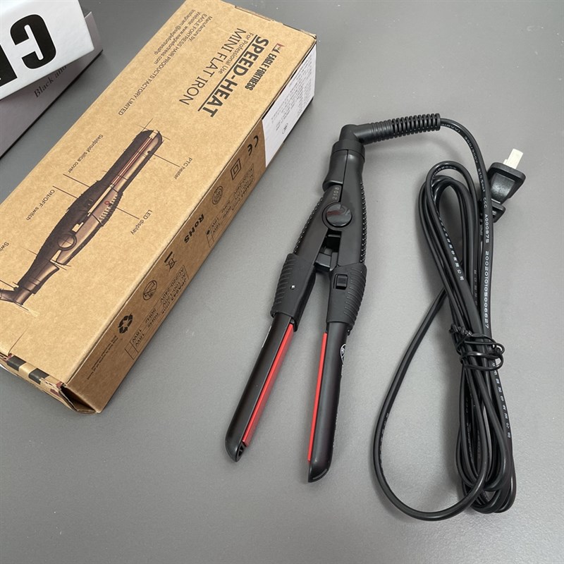 鹰堡直板夹小夹板迷你拉直卷发两用便携mini化妆师电刘海男士造型