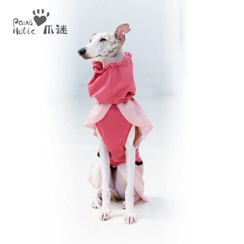 PawsHolic 爪迷狗狗快穿式雨衣户外冲锋衣透气半包小中大型犬秋田