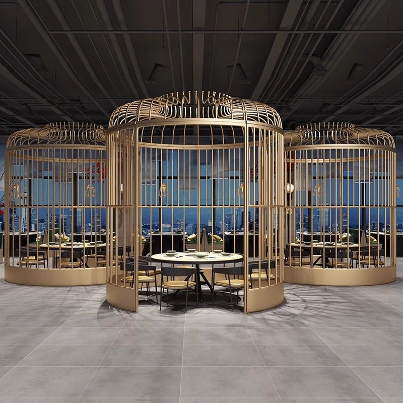 户外大型金属沙发卡座民宿庭院网红打卡沙发室外拍照摄影鸟笼摆件,商业/办公家具,办公屏风/隔断,淘宝优惠券,粉丝福利购,淘宝优惠卷