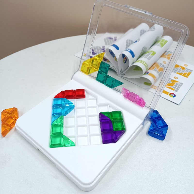 智慧爱心拼图大脑思维训练益智游戏玩具IQ智慧大作战宝石桌面桌游