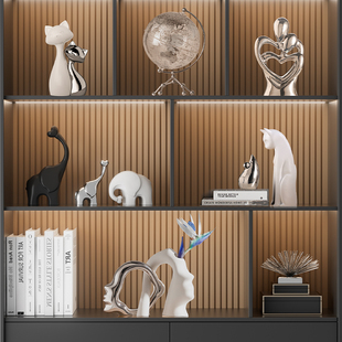 轻奢酒柜装饰品摆件现代客厅电视柜摆设品搬新家乔迁新居贺礼