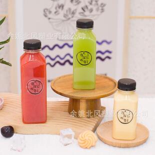 e高透食品级塑料方形瓶25SDT0ml3p0ml5500ml一次性果t汁瓶奶茶打